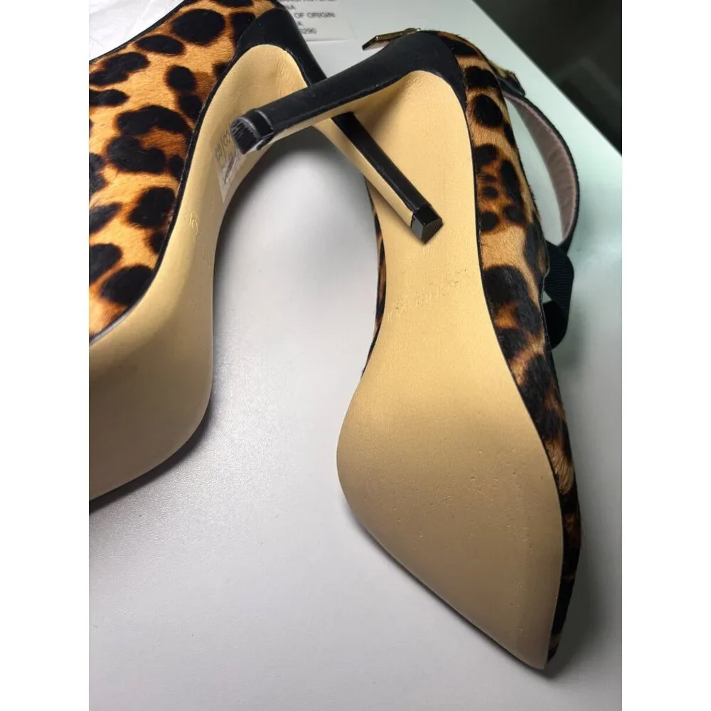 Rachel Zoe 'Jade' Leopard Print Calf Hair Stiletto Heels - Size 6 NIB - Picture 13 of 15